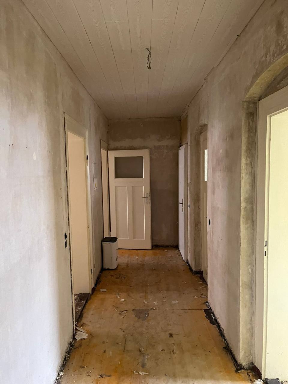 Wohnungsflur nach dem Rückbau